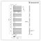 Lazzarini Way Bari - Mineral White Designer Heated Towel Rail - 1700mm x 500mm