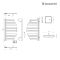 Lazzarini Way Spinnaker - Chrome Designer Heated Towel Rail - 800mm x 463mm