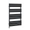 Milano x ECOSO Lustro Electric - Black Flat Panel Designer Heated Towel Rail - 975mm x 600mm - with Thermostatic Wi-Fi Heating Element