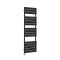 Milano x ECOSO Lustro Electric - Black Flat Panel Designer Heated Towel Rail - 1500mm x 450mm - with Thermostatic Wi-Fi Heating Element