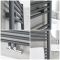 Milano Neva - Anthracite Central Connection Heated Towel Rail - Choice of Size
