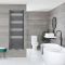 Milano Neva - Anthracite Central Connection Heated Towel Rail - Choice of Size