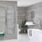 Milano Neva - Chrome Central Connection Heated Towel Rail - Choice of Size