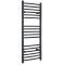 Milano Artle Electric - Anthracite Curved Heated Towel Rail - 1200mm x 500mm