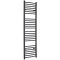Milano Artle Electric - Anthracite Curved Heated Towel Rail - 1800mm x 500mm