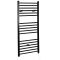 Milano Nero Electric - Black Straight Heated Towel Rail - 1200mm x 400mm