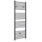 Milano Artle Electric - Anthracite Straight Heated Towel Rail - 1600mm x 400mm