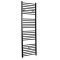 Milano Nero Electric - Black Straight Heated Towel Rail - 1800mm x 400mm