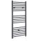 Milano Artle Electric - Anthracite Straight Heated Towel Rail - 1200mm x 500mm