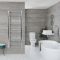 Milano Kent Electric - Chrome Straight Heated Towel Rail - 1600mm x 600mm