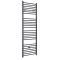 Milano Artle Electric - Anthracite Straight Heated Towel Rail - 1800mm x 600mm