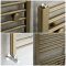 Milano Ive - Metallic Bronze Straight Heated Towel Rail - Choice of Size