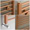 Milano Ive - Metallic Copper Straight Heated Towel Rail - Choice of Size