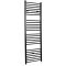 Milano x ECOSO Nero Electric - Black Straight Heated Towel Rail - Choice of Size and Heating Element