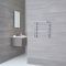 Milano Pendle - Chrome Heated Towel Rail with Heated Shelf - 494mm x 532mm