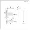 Milano Pendle - Chrome Heated Towel Rail with Heated Shelf - 794mm x 532mm