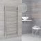 Milano Esk Electric - Chrome Stainless Steel Flat Heated Towel Rail - 1000mm x 500mm