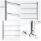 Milano Esk - Stainless Steel Heated Towel Rail - Choice of Size