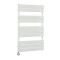 Milano x ECOSO Lustro Electric - White Flat Panel Designer Heated Towel Rail - 975mm x 600mm - with Thermostatic Wi-Fi Heating Element