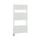 Milano x ECOSO Lustro Electric - White Flat Panel Designer Heated Towel Rail - 825mm x 450mm - with Thermostatic Wi-Fi Heating Element
