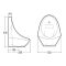 RAK Jazira - Concealed Urinal System with 1 Urinal Bowl