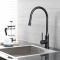 Milano Nero - Single Lever Swivel Spout Kitchen Sink Mixer Tap - Black