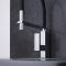 Milano Arvo - Modern Monobloc Kitchen Mixer Tap with Pull Out Spout - Black and Chrome