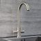 Milano Mirage - Modern Kitchen Mixer Tap with Swivel Spout - Brushed Nickel