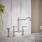 Milano Elizabeth - Classic Bridge Kitchen Mixer Tap with Pull-Out Spray - Choice of Finish