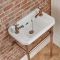 Milano Richmond - 515mm Traditional Basin and Washstand - Copper (2 Tap-Holes)