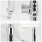 Milano Richmond - White Traditional Square Basin and Chrome Washstand - 560mm x 450mm (2 Tap-Holes)