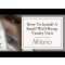 Milano Bexley - 400mm Wall Hung Open Shelf Cloakroom Vanity Unit with Basin - Choice of Finish and LED Light