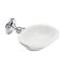 Milano Elizabeth - Traditional Ceramic Soap Dish - Chrome