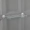 Milano Elizabeth - Traditional Glass Bathroom Shelf with Chrome Frame
