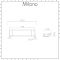 Milano Elizabeth - Traditional Glass Bathroom Shelf with Chrome Frame