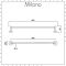 Milano Elizabeth - Traditonal Single Towel Rail - Chrome