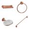 Milano Elizabeth - Traditional 4 Piece Brushed Copper Accessory Pack