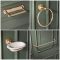 Milano Elizabeth - Traditional 4 Piece Brushed Brass Accessory Pack