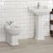 Milano Richmond - White Traditional Floor Standing Bidet - 405mm x 390mm