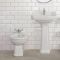 Milano Richmond - White Traditional Floor Standing Bidet - 405mm x 390mm