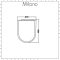 Milano - Luxury D-Shape Top Fixing Toilet Seat