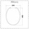 Milano Richmond - White Traditional Toilet Seat with Bevelled Lid