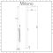 Milano Lugo - Chrome Outdoor Shower with Shower Head and Hand Shower (2 Outlet)