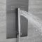 Milano Océanie - Modern Concealed Thermostatic Shower Tower Panel with Waterfall Shower Head, Hand Shower and Body Jets - Gun Metal Grey