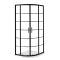 Milano Barq - Black Quadrant Shower Enclosure with Tray - Choice of Sizes