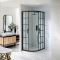 Milano Barq - Black Quadrant Shower Enclosure with Tray - Choice of Sizes
