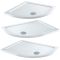 Milano Langley - Chrome Traditional Quadrant Shower Enclosure with Tray - Choice of Size