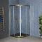 Milano Monet - 900mm Antique Brass Quadrant Shower Enclosure with Slate Tray - Choice of Tray Finish