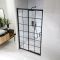 Milano Barq - Black Grid Sliding Shower Door with Slate Tray - Choice of Sizes