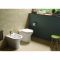 RAK Resort - Gloss White Comfort Height Rimless Back to Wall Toilet with Wrap Over Soft Close Seat